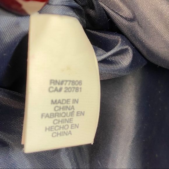 Tommy Hilfiger red striped canvas cosmetics bag - Picture 8 of 10